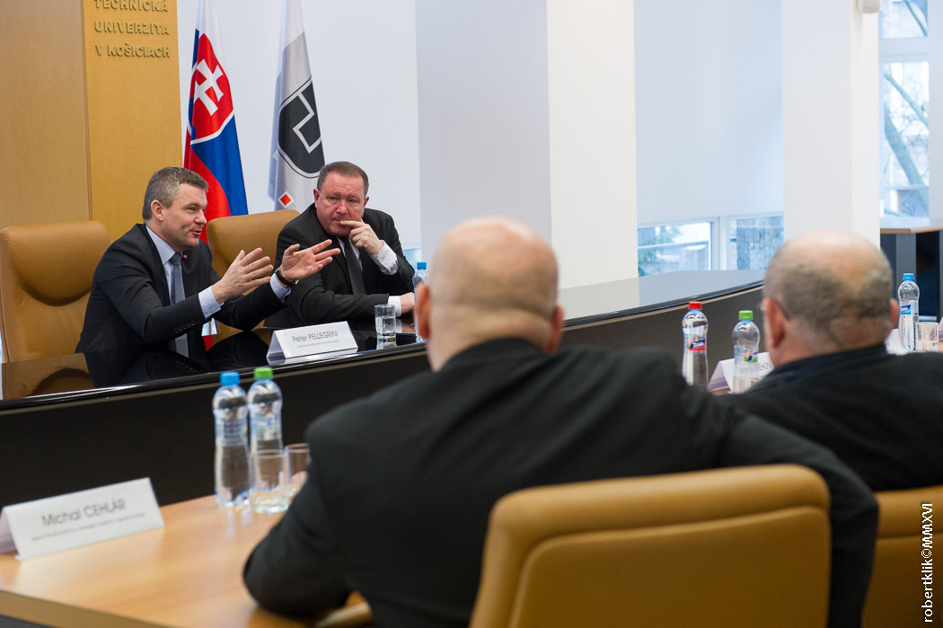 Návšteva predsedu Národnej rady SR Petra Pellegriniho na TUKE