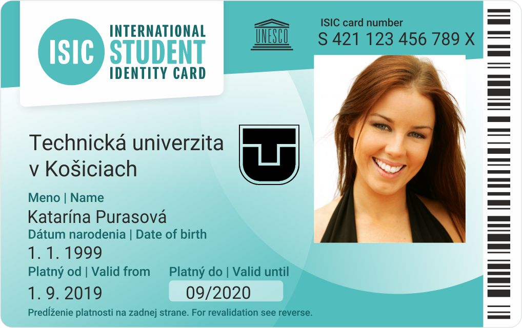 Student denneho studia - ISIC