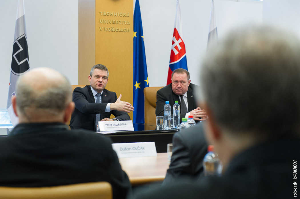 Návšteva predsedu Národnej rady SR Petra Pellegriniho na TUKE
