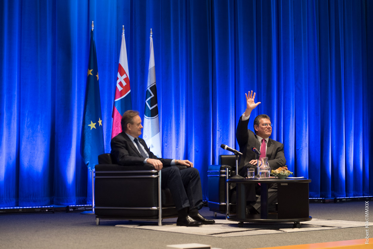 Diskusia s podpredsedom Európskej komisie Marošom Šefčovičom